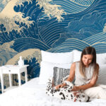 Αυτοκόλλητη Ταπετσαρία τοίχου JAPANESE WAVES