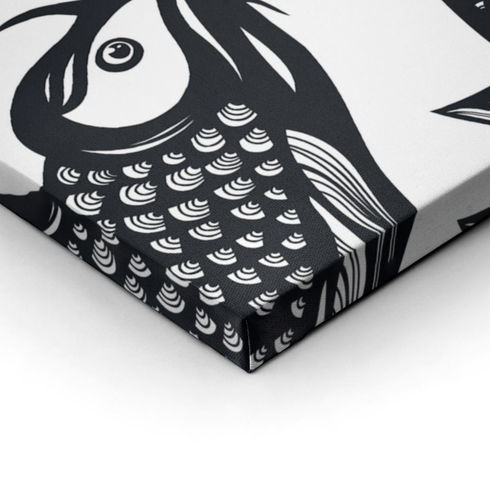 Πινακας σε καμβά KOI CARP FISH SPOTS