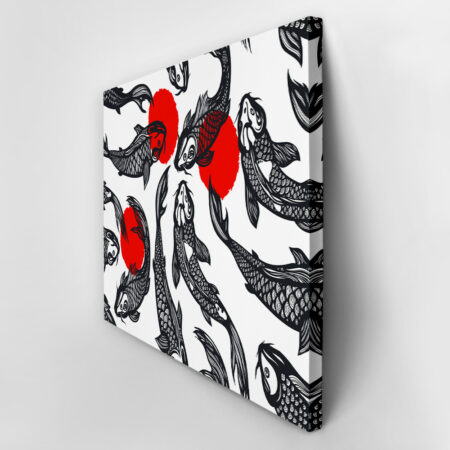 Πινακας σε καμβά KOI CARP FISH SPOTS - Ψαρια - Ζωα της θαλασσας Sticky 3