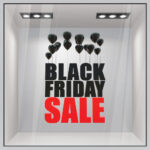 Αυτοκολλητο Εκπτωσεων BLACK FRIDAY BALLOONS