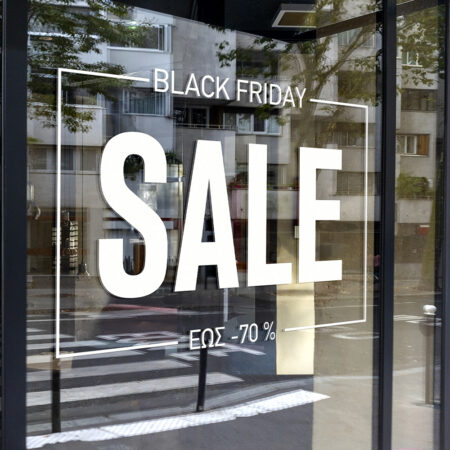 Αυτοκολλητο Εκπτωσεων BLACK FRIDAY BOX - Black Friday Sticky 1