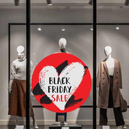 Αυτοκολλητο Εκπτωσεων BLACK FRIDAY HEART - Black Friday Sticky 2