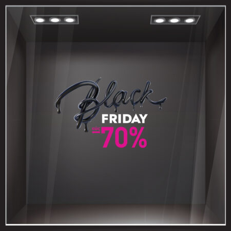 Αυτοκολλητο Εκπτωσεων BLACK FRIDAY MELT