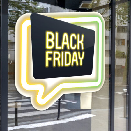 Αυτοκολλητο Εκπτωσεων BLACK FRIDAY NEON 1 - Black Friday Sticky 2