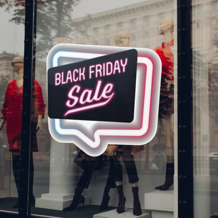 Αυτοκολλητο Εκπτωσεων BLACK FRIDAY NEON 2 - Black Friday Sticky 2