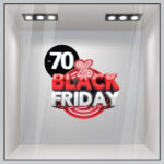 Αυτοκολλητο Εκπτωσεων BLACK FRIDAY NEON 3