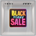 Αυτοκολλητο Εκπτωσεων BLACK FRIDAY NEON BOX