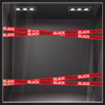 Αυτοκολλητο Εκπτωσεων BLACK FRIDAY RIBBON