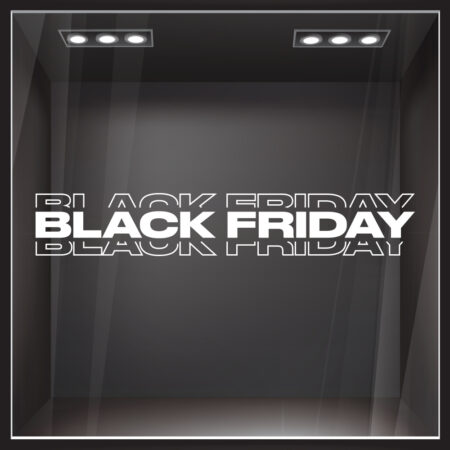 Αυτοκολλητο Εκπτωσεων BLACK FRIDAY SHADOW LINE