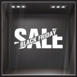 Αυτοκολλητο Εκπτωσεων BLACK FRIDAY STRIPE