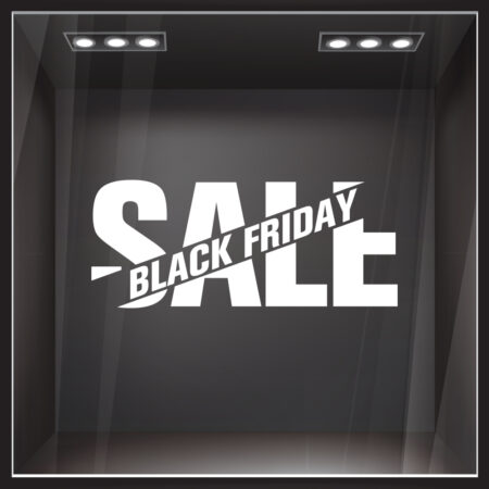 Αυτοκολλητο Εκπτωσεων BLACK FRIDAY STRIPE