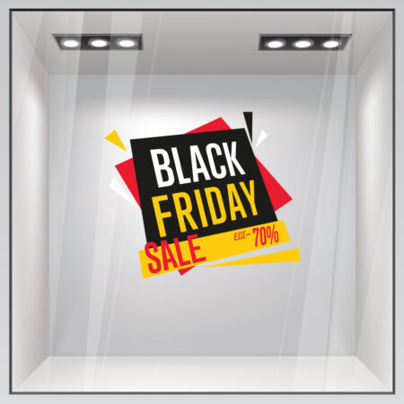 Αυτοκολλητο Εκπτωσεων BLACK FRIDAY 2