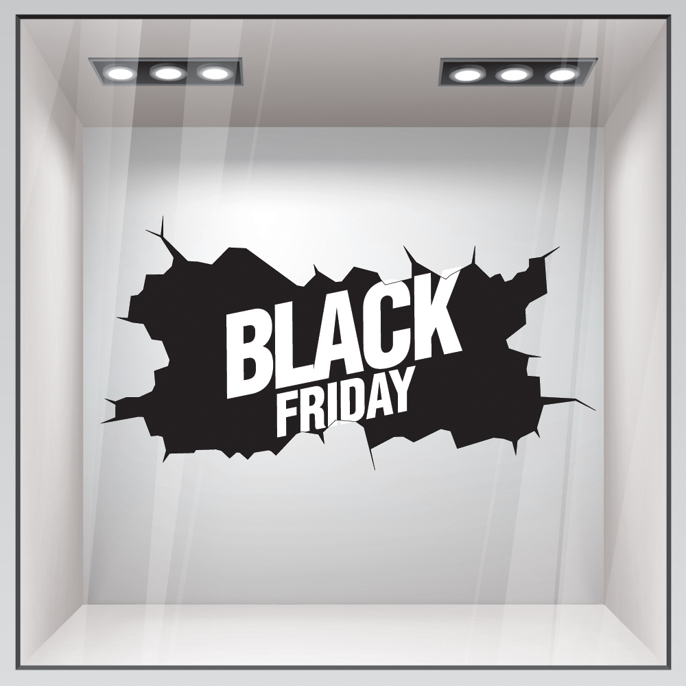 Αυτοκολλητο Εκπτωσεων BLACK FRIDAY BREAK