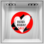 Αυτοκολλητο Εκπτωσεων BLACK FRIDAY HEART
