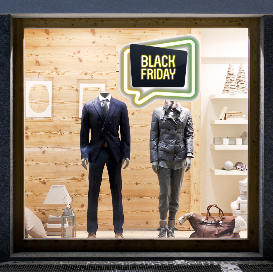 Αυτοκολλητο Εκπτωσεων BLACK FRIDAY NEON 1