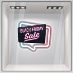 Αυτοκολλητο Εκπτωσεων BLACK FRIDAY NEON 2