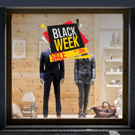 Αυτοκολλητο Εκπτωσεων BLACK FRIDAY WEEK 2 - Black Friday Sticky 1