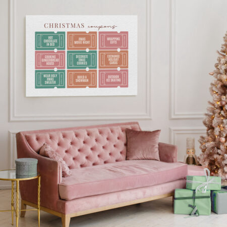 Πινακας σε καμβά CHRISTMAS COUPONS - Χριστουγεννιάτικοι Πίνακες