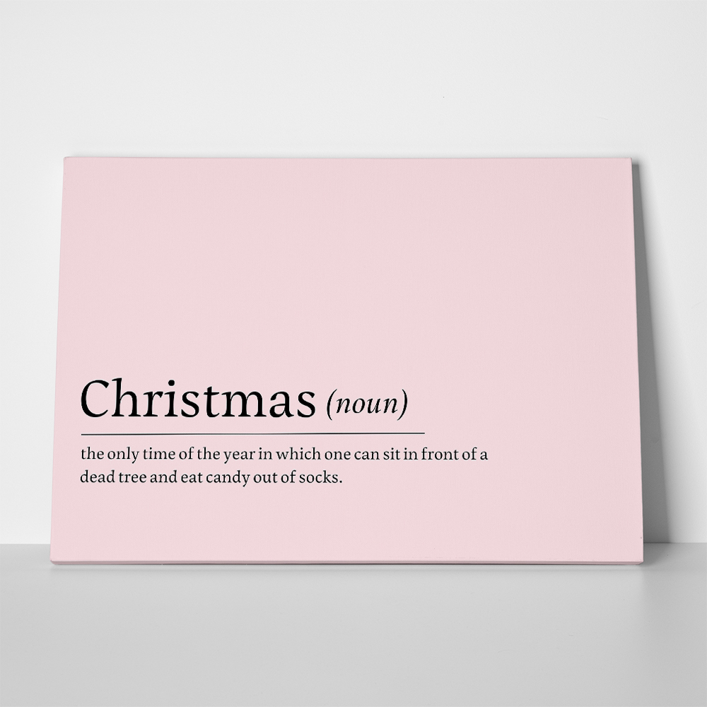 Πινακας σε καμβά CHRISTMAS NOUN