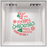 Χριστουγεννιάτικο αυτοκόλλητο HAPPY HOLIDAYS