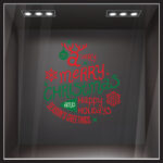 Χριστουγεννιάτικο αυτοκόλλητο HAPPY HOLIDAYS