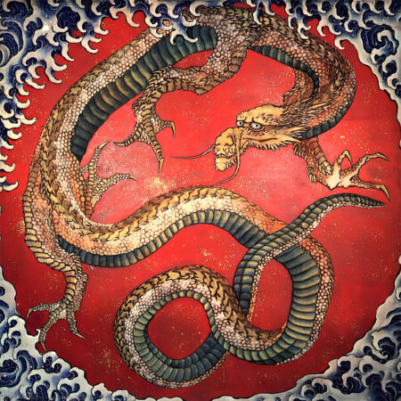 Πίνακας σε καμβά HOKUSAI - DRAGON - Hokusai Katsushika Sticky 5