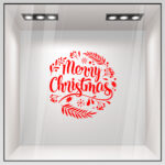 Χριστουγεννιάτικο αυτοκόλλητο MERRY CHRISTMAS 6