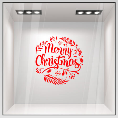 Χριστουγεννιάτικο αυτοκόλλητο MERRY CHRISTMAS 6