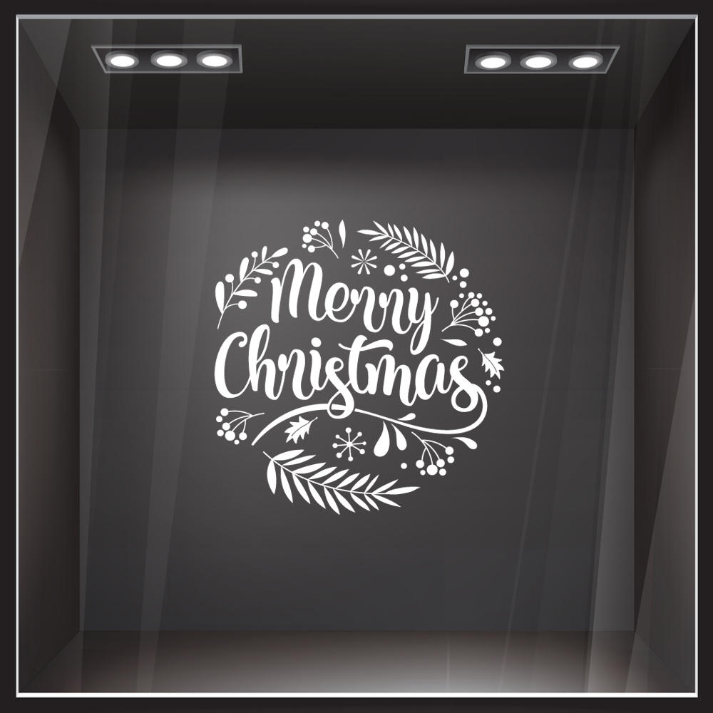 Χριστουγεννιάτικο αυτοκόλλητο MERRY CHRISTMAS 6