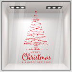 Χριστουγεννιάτικο αυτοκόλλητο MERRY CHRISTMAS TREE 2