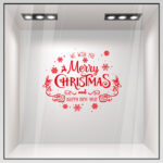 Χριστουγεννιάτικο αυτοκόλλητο MERRY CHRISTMAS WISH