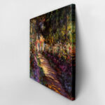 Πίνακας σε καμβά MONET - A PATHWAY IN MONET'S GARDEN GIVERNY