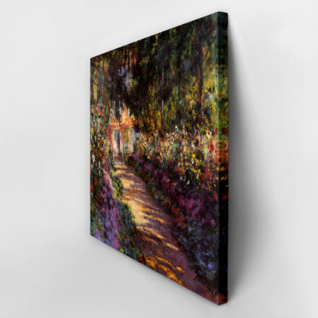 Πίνακας σε καμβά MONET - A PATHWAY IN MONET'S GARDEN GIVERNY - Monet Claude Sticky 3