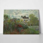 Πινακας σε καμβά MONET - THE ARTIST'S GARDEN IN ARGENTEUIL