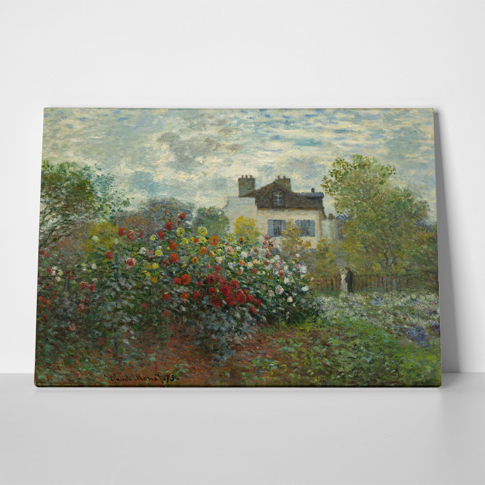 Πινακας σε καμβά MONET - THE ARTIST'S GARDEN IN ARGENTEUIL