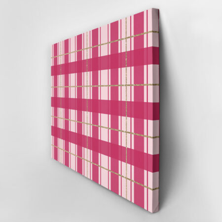 Πινακας σε καμβά PINK CHRISTMAS GIFT PAPER - Χριστουγεννιάτικοι Πίνακες Sticky 3