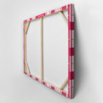 Πινακας σε καμβά PINK CHRISTMAS GIFT PAPER