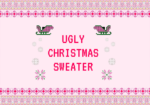 Πινακας σε καμβά PINK CHRISTMAS UGLY SWEATER
