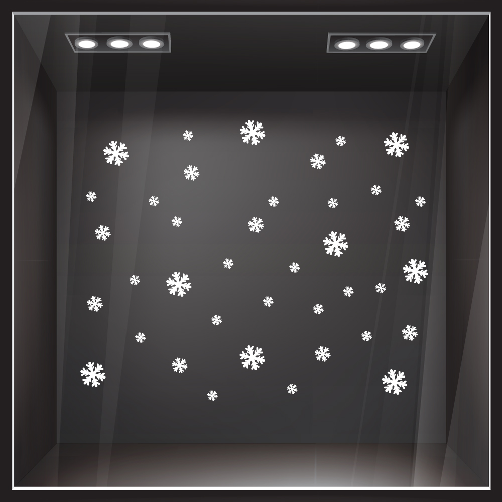 Χριστουγεννιάτικο αυτοκόλλητο SNOWFLAKES 1