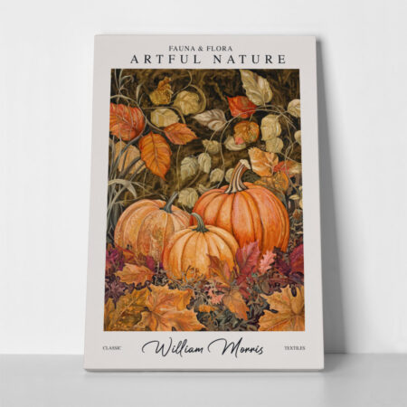 Πινακας σε καμβά WILLIAM MORRIS - PUMPKINS AUTUMN - William Morris Sticky 1