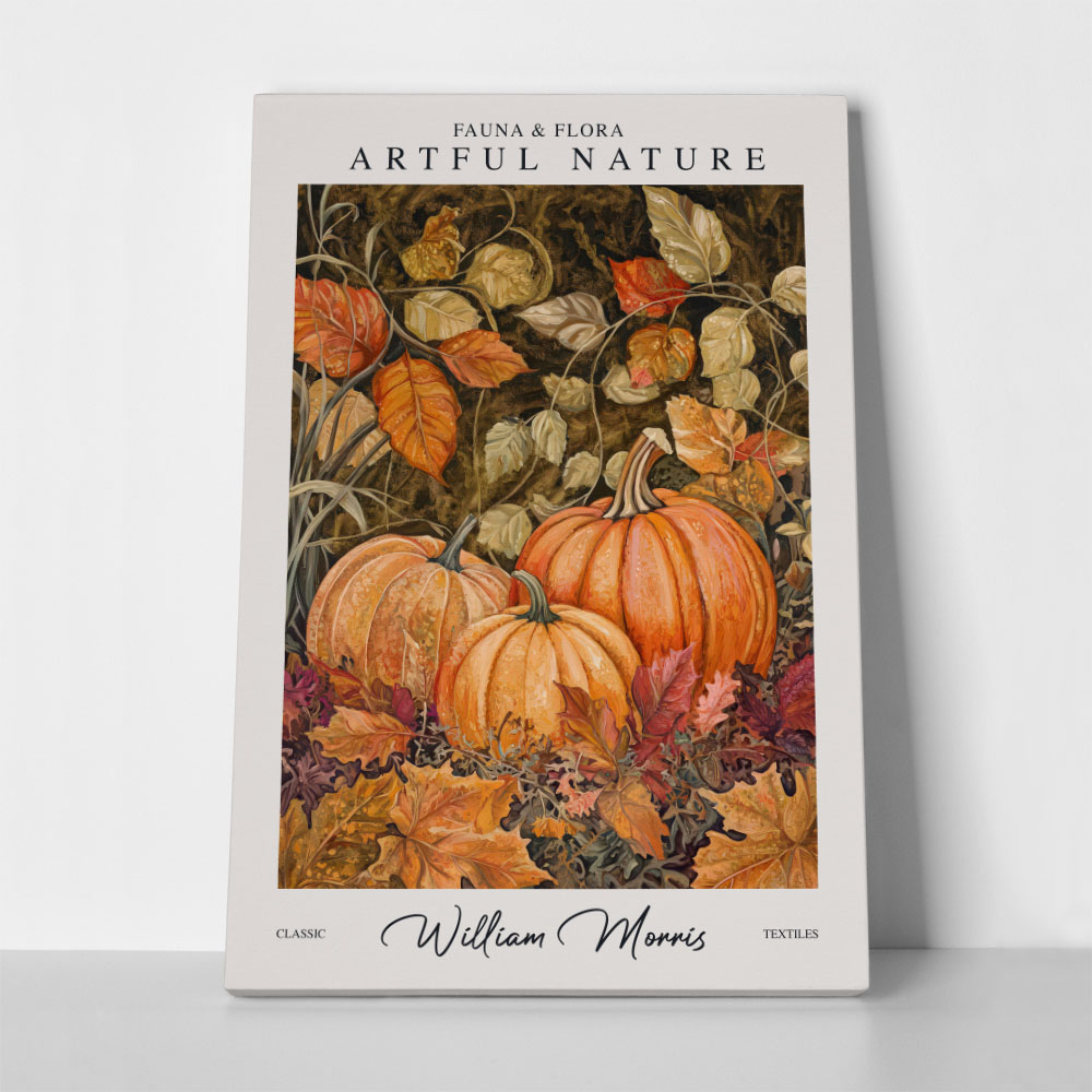 Πινακας σε καμβά WILLIAM MORRIS - PUMPKINS AUTUMN