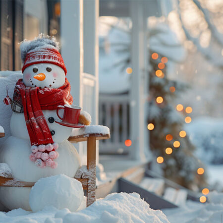 Πινακας σε καμβά XMAS SNOWMAN - Χριστουγεννιάτικοι Πίνακες Sticky 5