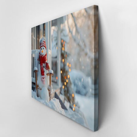 Πινακας σε καμβά XMAS SNOWMAN - Χριστουγεννιάτικοι Πίνακες Sticky 3