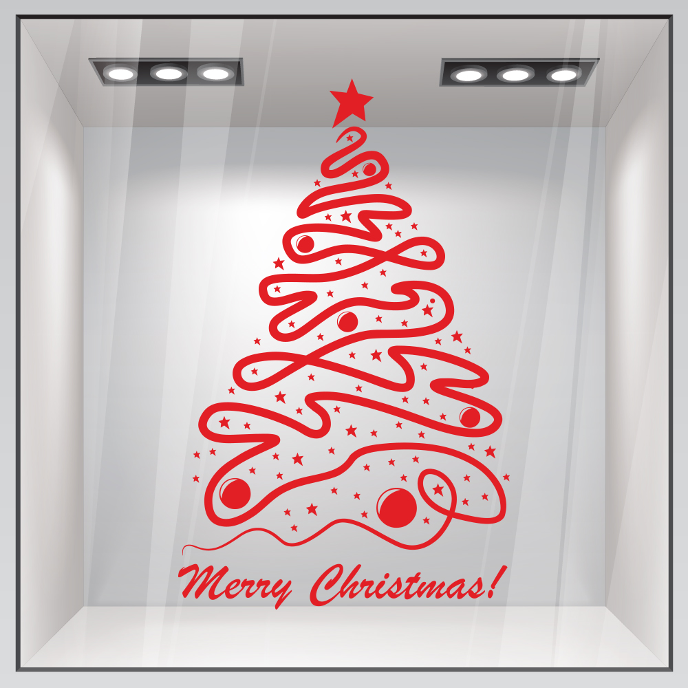 Χριστουγεννιάτικο αυτοκόλλητο XMAS TREE 2