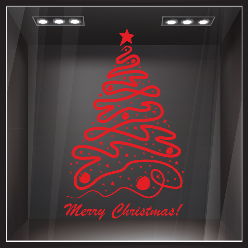 Χριστουγεννιάτικο αυτοκόλλητο XMAS TREE 2