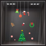 Χριστουγεννιάτικο αυτοκόλλητο XMAS SET C1