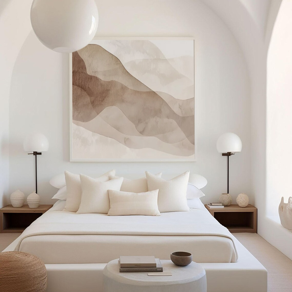 Πίνακας Τετράγωνος MINIMAL BOHO WATERCOLOR