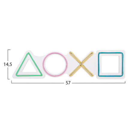 ΔΙΑΚΟΣΜΗΤΙΚΟ ΤΟΙΧΟΥ ΦΩΤΙΖΟΜΕΝΟ HM4652 GAME CONTROLS 57x2x14,5εκ. - Διακοσμητικά Τοίχου Sticky 1