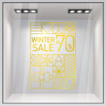 Αυτοκoλλητο Εκπτωσεων MINIMAL WINTER SALE