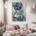 Πινακας σε καμβά MATISSE - WOMAN WITH A HAT